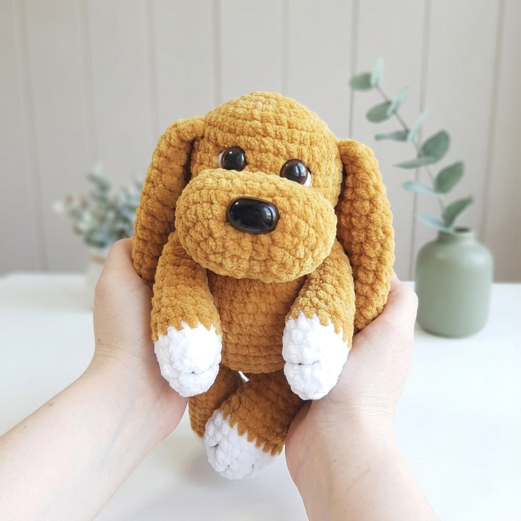 Free Puppy Crochet Pattern, Cute Dog Amigurumi PDF Tutorial, Plush Toy Digital Download