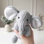 Free Elephant Crochet Pattern, Cute Amigurumi Plush PDF Download