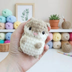 Mini Hamster Crochet Pattern, Kawaii Plush Amigurumi PDF Free Gift