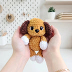 Free Mini Puppy Crochet Pattern, Cute Dog Amigurumi Plush PDF Download
