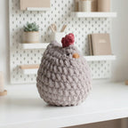 Chicken Crochet Pattern, Kawaii Hen Plush Amigurumi PDF Free Gift
