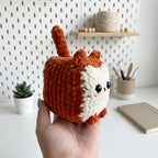 Loaf Cat Crochet Pattern, Kawaii Kitty Plush Amigurumi PDF Free Gift