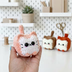 Loaf Cat Crochet Pattern, Kawaii Kitty Plush Amigurumi PDF Free Gift