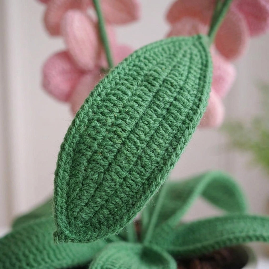 Crochet Orchid Flower Pattern, Handmade Floral Bouquet PDF Free Gift
