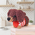 Dachshund Puppy Crochet Pattern, Springy Dog Amigurumi PDF Free Gift