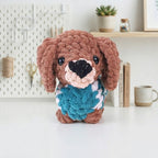 Dachshund Puppy Crochet Pattern, Springy Dog Amigurumi PDF Free Gift