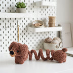 Dachshund Puppy Crochet Pattern, Springy Dog Amigurumi PDF Free Gift