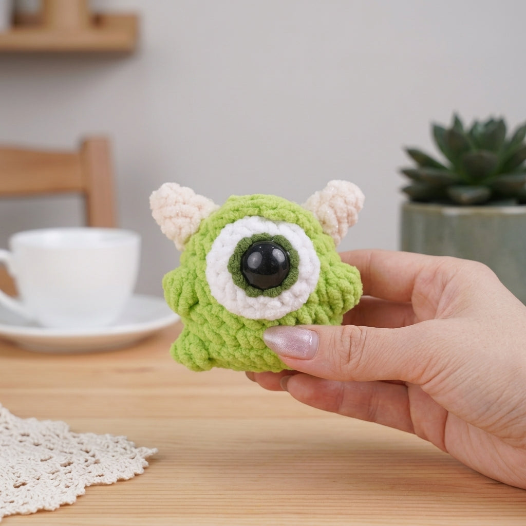 Cute Monster Crochet Pattern, Kawaii Plush Amigurumi PDF Free Gift