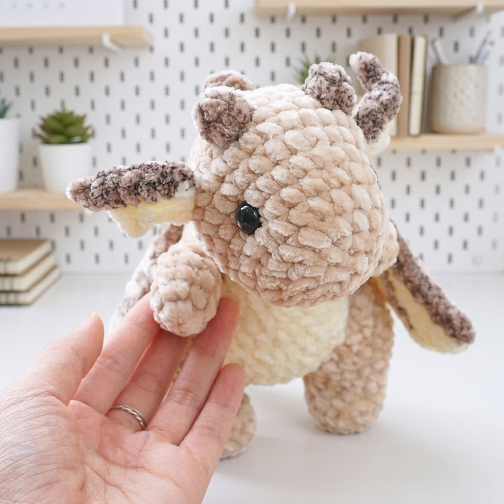 Free Dragon Crochet Pattern, Small Rosie Amigurumi Plush PDF Download