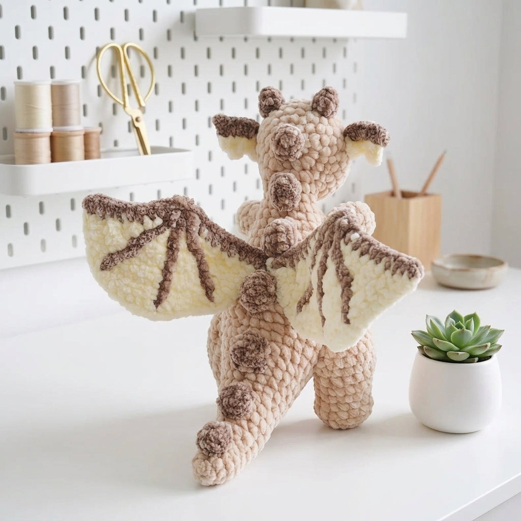 Free Dragon Crochet Pattern, Small Rosie Amigurumi Plush PDF Download