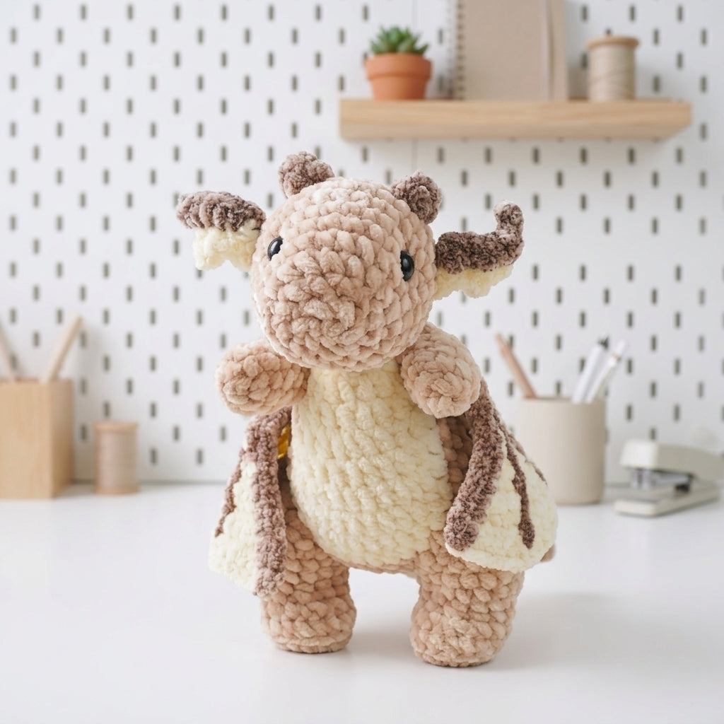 Free Dragon Crochet Pattern, Small Rosie Amigurumi Plush PDF Download