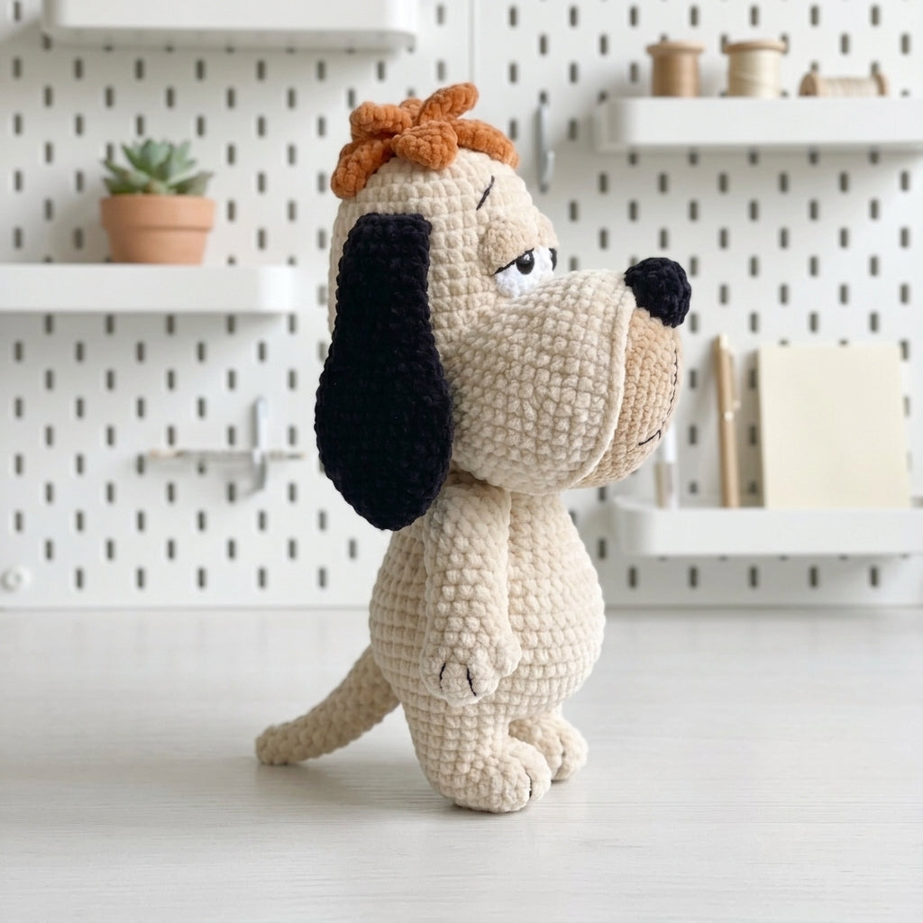 Dog Crochet Pattern PDF,Droopy Dog Amigurumi Tutorial, Sad Dog Crochet