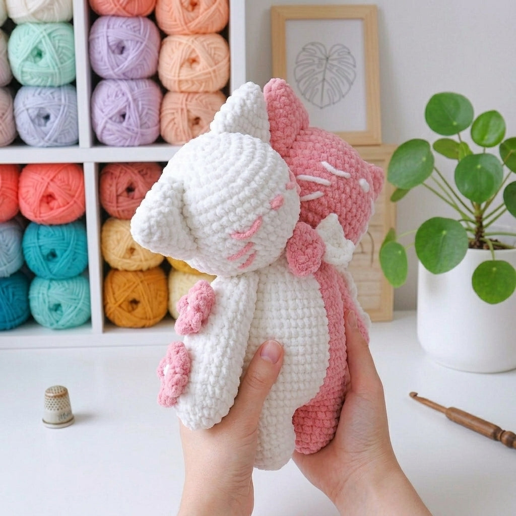 Valentine Cat Crochet Pattern, Cute Hugging Cats Amigurumi PDF Free Gift