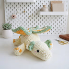Fairy Dragon Crochet Pattern, Cute Butterfly Flower Dragon PDF Free Gift