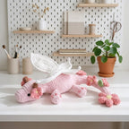 Fairy Dragon Crochet Pattern, Cute Butterfly Flower Dragon PDF Free Gift