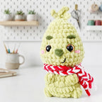 Mini Grinch Amigurumi Crochet Pattern, Christmas Plush PDF Free Gift