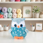 Mini Owl Amigurumi Crochet Pattern, Kawaii Bird Plush PDF Free Gift