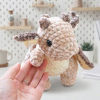 Free Small Rosie Dragon Crochet Pattern, Cute Fantasy Amigurumi PDF Download