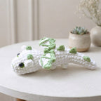Free Emerald Frost Dragon Crochet Pattern, Mini Fantasy Amigurumi PDF Download