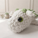 Free Emerald Frost Dragon Crochet Pattern, Mini Fantasy Amigurumi PDF Download