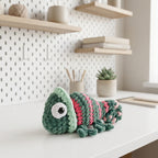 Free Mini Chameleon Crochet Pattern, Colorful Amigurumi Plush PDF Download