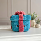 Free Christmas Present Crochet Pattern, Big & Mini Gift Box Amigurumi PDF Download