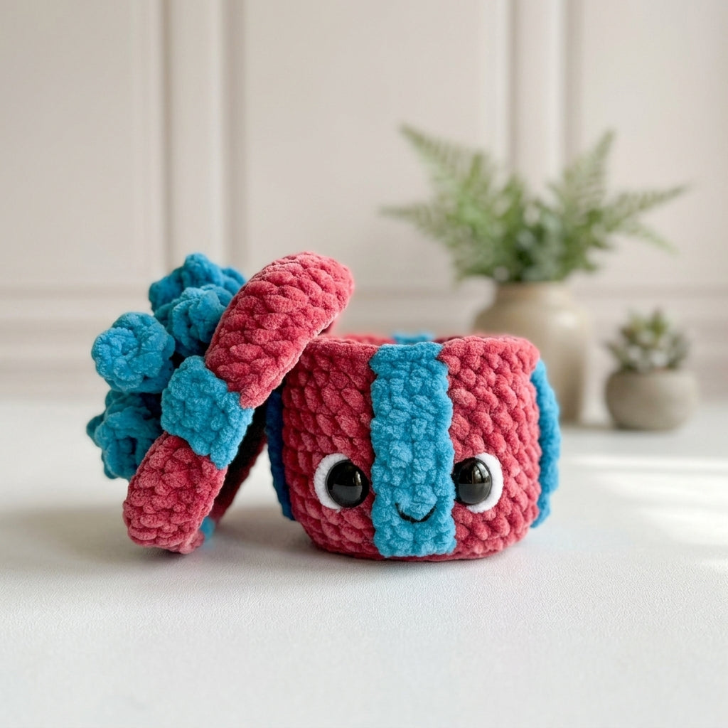 Free Christmas Present Crochet Pattern, Big & Mini Gift Box Amigurumi PDF Download