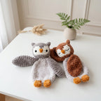 Owl Lovey Crochet Pattern, Soft Owl Snuggler Plush PDF Free Gift