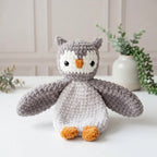 Owl Lovey Crochet Pattern, Soft Owl Snuggler Plush PDF Free Gift