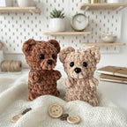Free Little Bear Crochet Pattern, No-Sew Teddy Bear Amigurumi PDF Download