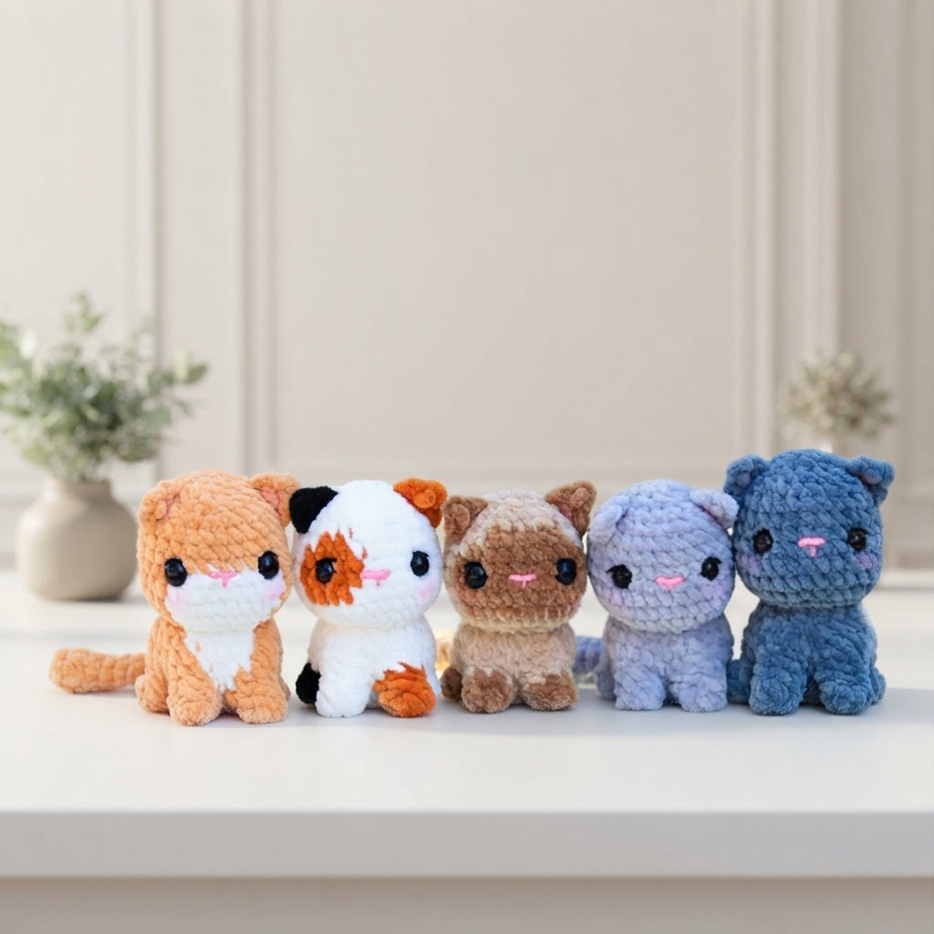 Free Crochet Kitten Pattern Collection, Cute Plush Cat Amigurumi Inspiration