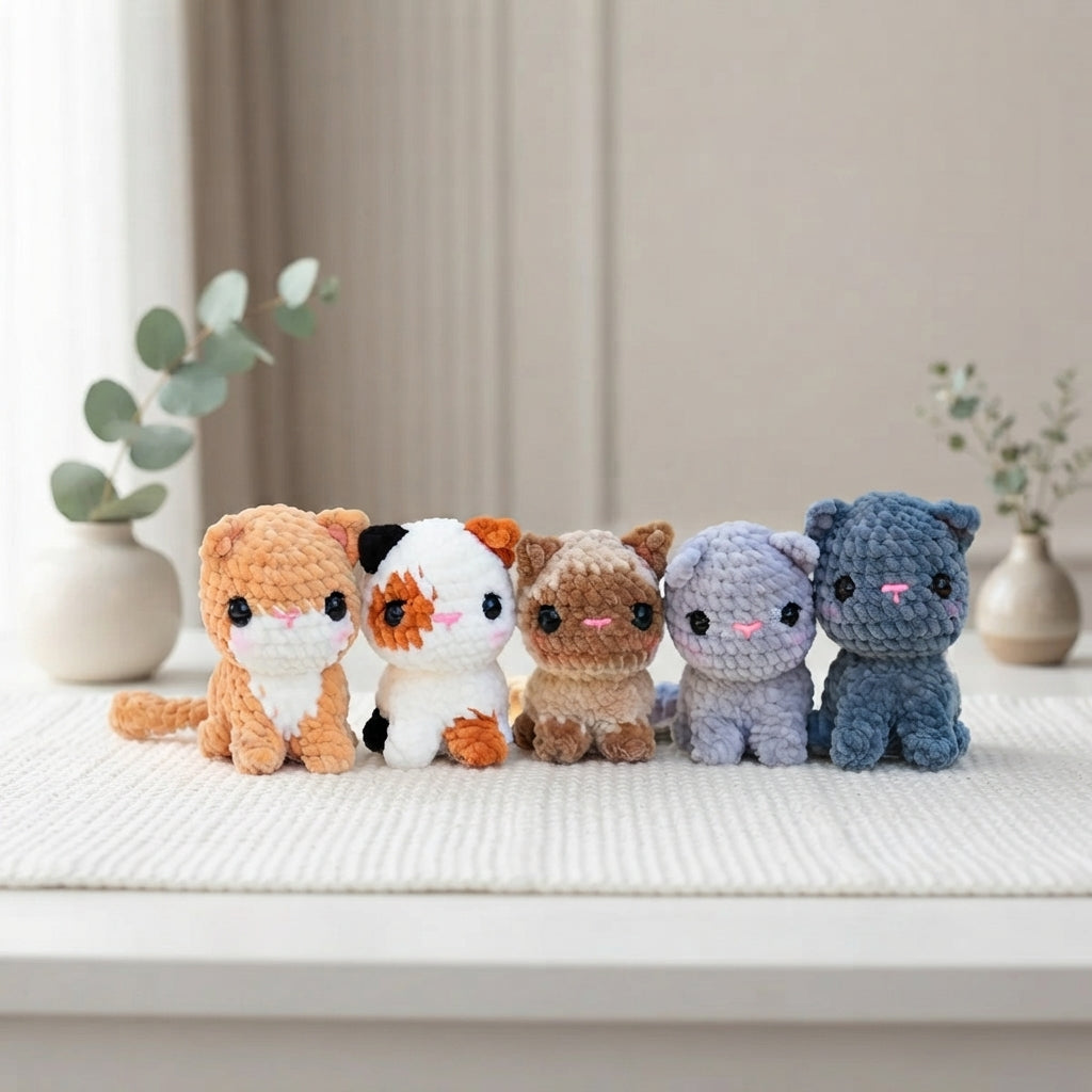 Free Crochet Kitten Pattern Collection, Cute Plush Cat Amigurumi Inspiration