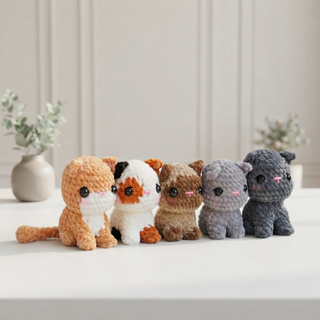 Free Crochet Kitten Pattern Collection, Cute Plush Cat Amigurumi Inspiration