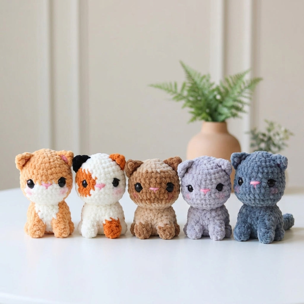 Free Crochet Kitten Pattern Collection, Cute Plush Cat Amigurumi Inspiration