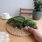 Free Crocodile Crochet Pattern, Cute Plush Alligator Amigurumi Tutorial, Chenille Animal Crochet Pattern