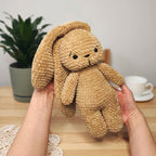 Free Long Ear Bunny Crochet Pattern, Cute Plush Rabbit Amigurumi PDF Download