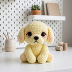 Cute Poodle Puppy Crochet Pattern PDF – Amigurumi Dog Plush