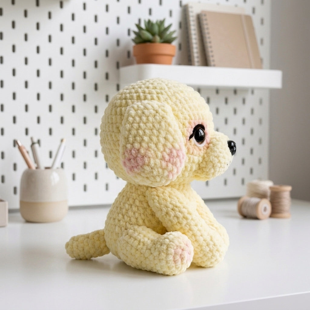 Cute Poodle Puppy Crochet Pattern PDF – Amigurumi Dog Plush
