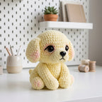Cute Poodle Puppy Crochet Pattern PDF – Amigurumi Dog Plush