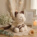 Cat Crochet Pattern PDF Cute Striped Amigurumi Cat Plush