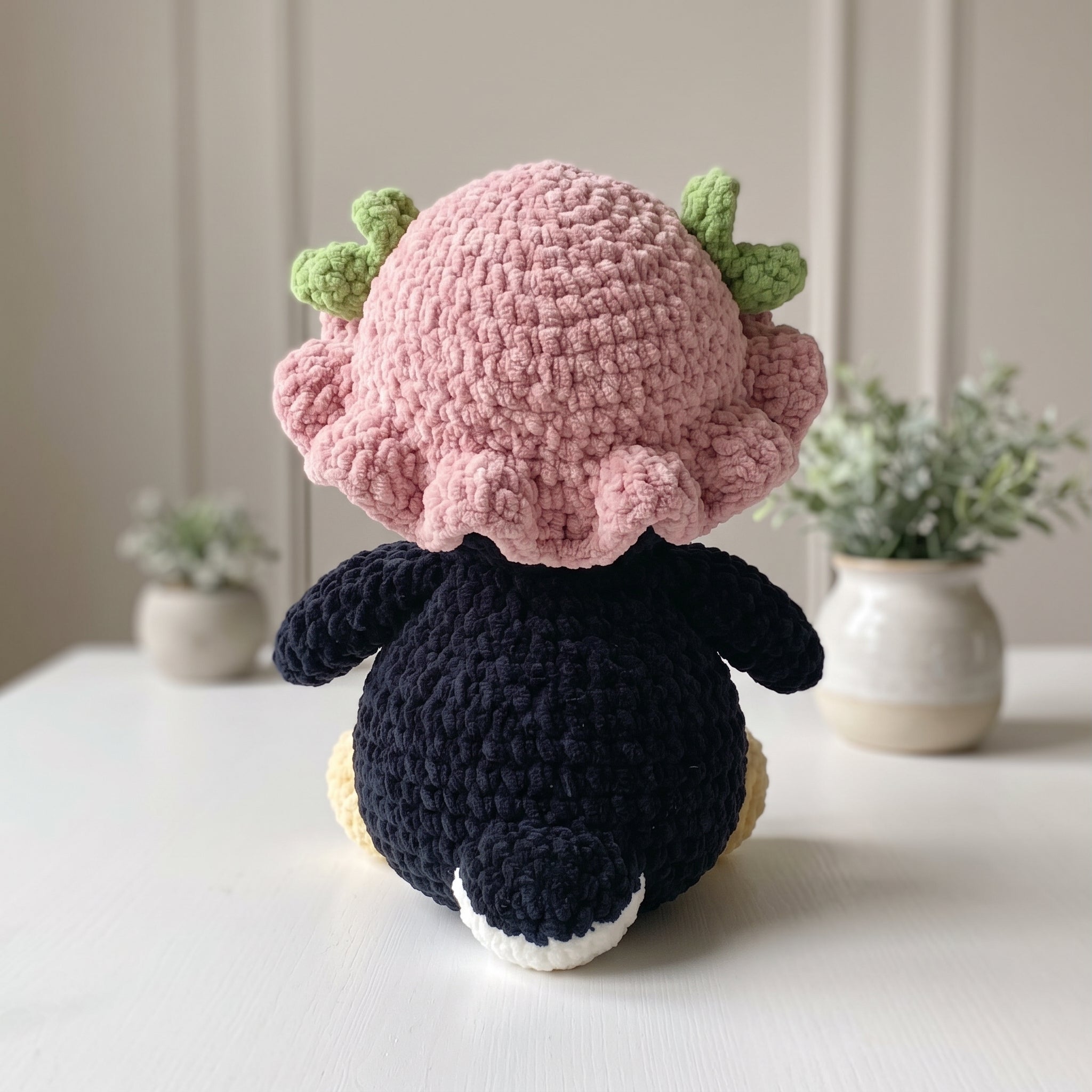 Flower Penguin Crochet Pattern PDF, Cute Penguin Amigurumi Plush