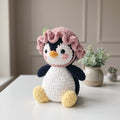 Flower Penguin Crochet Pattern PDF, Cute Penguin Amigurumi Plush