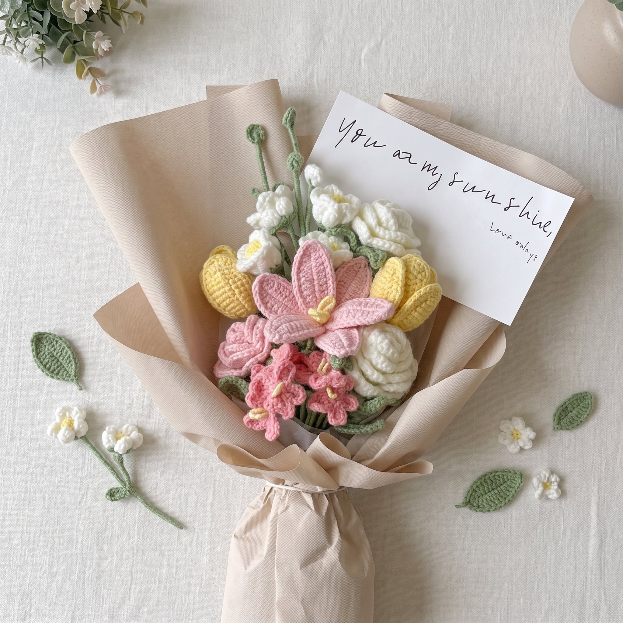Free Gift Crochet Pattern PDF, Flower Bouquet Crochet Pattern, Instant Download, Special $0.50 Offer