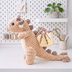 Free Dragon Crochet Pattern, Small Rosie Amigurumi Plush PDF Download