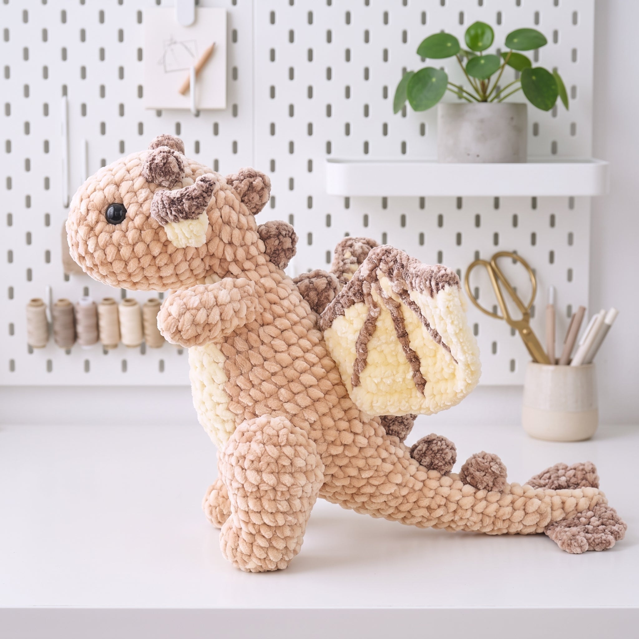Free Dragon Crochet Pattern, Small Rosie Amigurumi Plush PDF Download