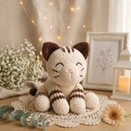 Cat Crochet Pattern PDF Cute Striped Amigurumi Cat Plush