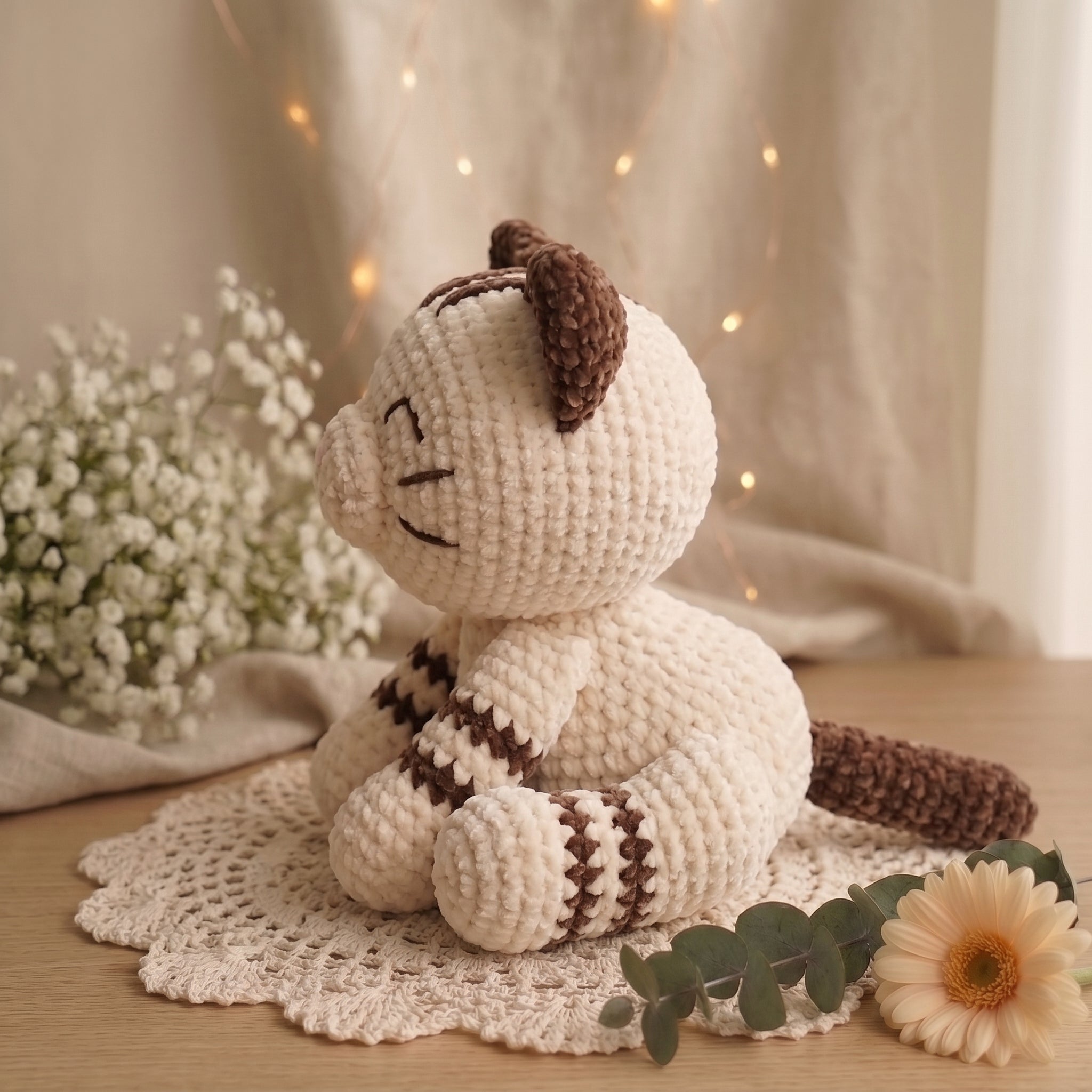Cat Crochet Pattern PDF Cute Striped Amigurumi Cat Plush
