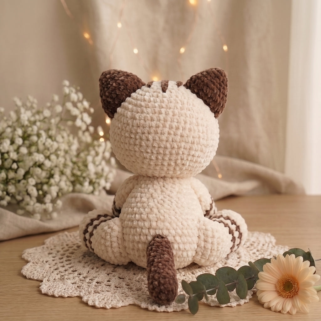 Cat Crochet Pattern PDF Cute Striped Amigurumi Cat Plush