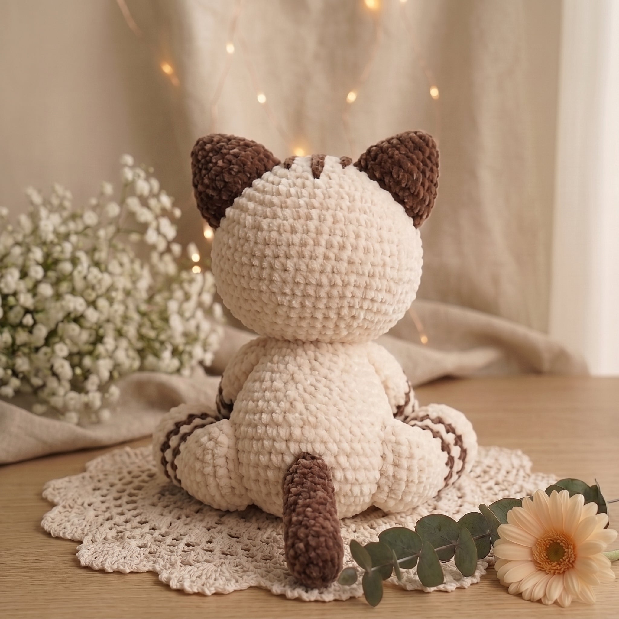 Cat Crochet Pattern PDF Cute Striped Amigurumi Cat Plush