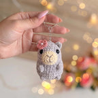 Capybara Keychain Crochet Pattern Bundle – 3 Mini Amigurumi Bag Charm PDF Patterns